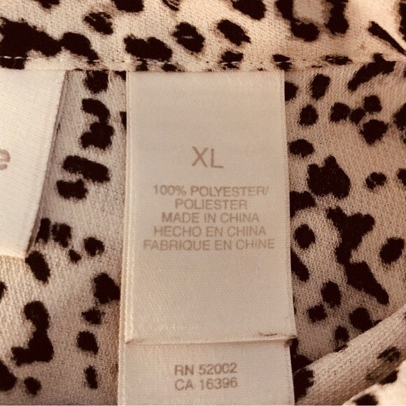 Liz Claiborne LizSport Animal Print Blouse - Picture 8 of 8